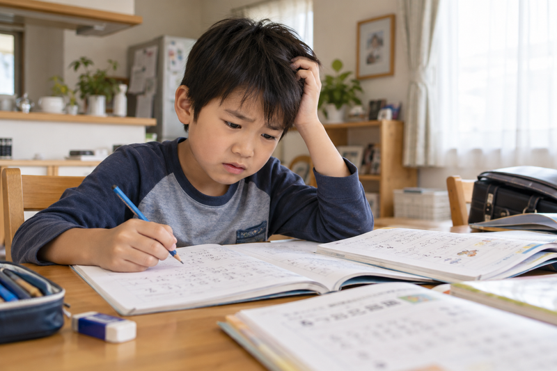 小3で勉強についていけない…原因とつまずきやすい教科、家庭でできる対策