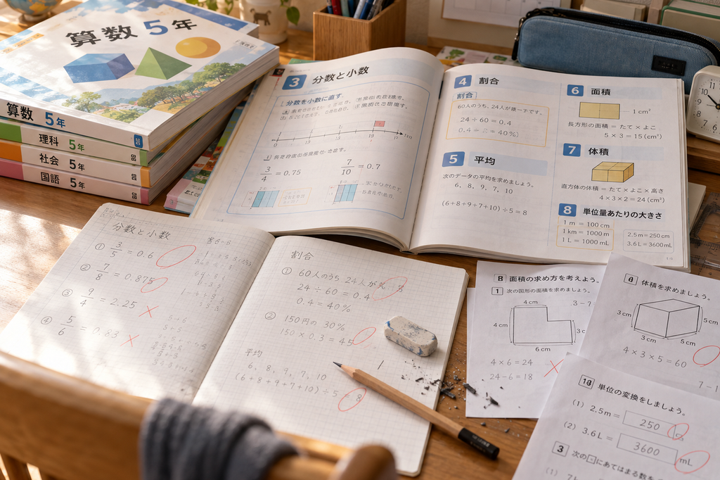 小5算数を克服する勉強法